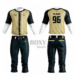 Tenues d'équipe sportive, ensembles de maillots et pantalons de baseball, prix de gros, uniformes de baseball sur mesure de haute qualité, faible MOQ - Product Image 3