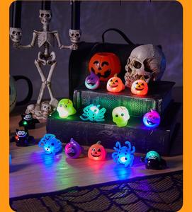 Halloween <span class=keywords><strong>LED</strong></span> Light up Finger nhẫn trang trí đồ chơi Halloween <span class=keywords><strong>LED</strong></span> dạ quang trẻ em nhẫn đồ chơi nhấp nháy phát sáng trong bóng tối - Product Image 4