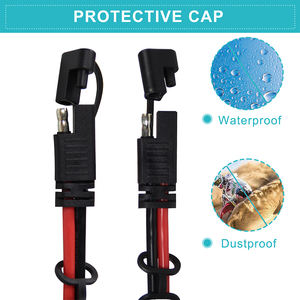 12V 2 핀 케이블 커넥터 배터리 빠른 연결 태양 전지 패널 와이어 플러그 새 남성 및 여성 연장 코드 엔드 - Product Image 3