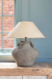 โคมไฟตั้งโต๊ะเซรามิกสีฟ้าและสีขาวสำหรับห้องนั่งเล่นห้องนอนโรงแรม - Product Image 5