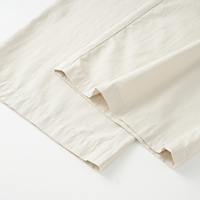 Damen High-Waist-Hose mit seitlichem Overlay-Detail, gerades weites Bein, Einzelknopf, Freizeitkleidung, Großhandel, Direkt vom Hersteller