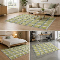 High Quality Machine Printed Nylon Carpet Living Room Large Carpet Green Area Rugs