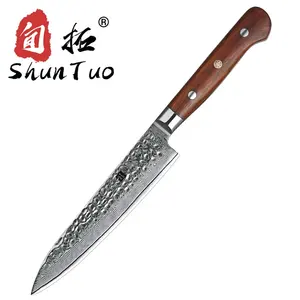 Venta al por mayor 6 pulgadas cuchillo de chef japonés-SHUNTUO-cuchillo de cocina de acero, utensilio de chef japonés de Damasco, 6 pulgadas