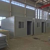 Maison de conteneur préfabriquée à faible coût de 20 pieds, garage à assemblage rapide, maison de conteneur portable pliable