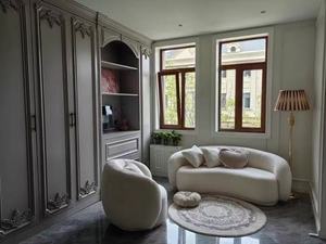 Sillón Individual de Terciopelo con Marco de Lujo Moderno, Estilo Casual, Giratorio, para Sala de Estar - Product Image 6