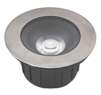 Lumière encastrée de paysage en aluminium de qualité marine 316L 304 en acier inoxydable 24W COB IP67 avec réflecteur et déflecteur anti-éblouissement