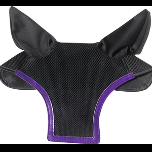 Benutzer definierte Pferde fliegen maske Atmungsaktive Anti-Mücken fliege Elastische Pferde gesichts abdeckung Schutz Mesh Gesichts schutz mit Ohren Pferde maske - Product Image 3