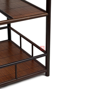 Plain-style tea stand, desktop antique display <b>shelf</b>, teapot <b>rack</b>, tea table Yixing teapot storage <b>rack</b>, retro tea room <b>shelf</b> - Product Image 4