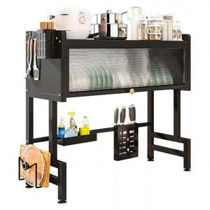 Functional Double Layer Metal Kitchen Drying Rack Space-<b>Saving</b> Home Organization Drain Shelf Multipurpose Use - Product Image 3