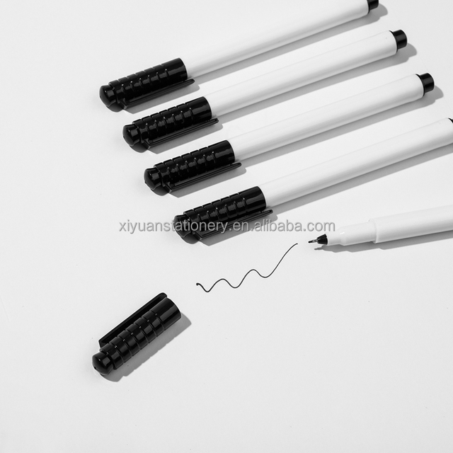 Hot Selling Basic Black Gel Pen with Fine 0.3 mm Tip Custom Logo Permanent Markers for Paper Writing