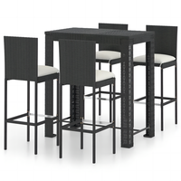 Nouvel arrivage outil Meza meubles de Restaurant en rotin 8 personnes ensemble Table et chaise de Bar