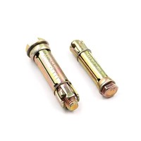 Boulon fixe jaune/blanc zingué acier inoxydable/carbone Grade4.8 Boulon d'ancrage d'expansion fixe