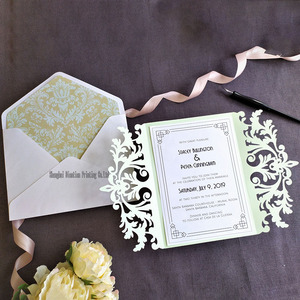 Enveloppes de <span class=keywords><strong>mariage</strong></span> découpées au laser, lot de 50 enveloppes, carte cadeau de luxe personnalisée, pour carte d'invitation, <span class=keywords><strong>a5</strong></span> - Product Image 4