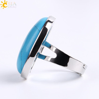 CSJA Bague en pierres précieuses naturelles Obsidienne noire Améthyste Opale Anneaux pour femmes hommes Fête Reiki Bijoux E832