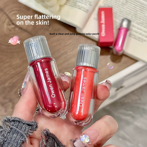 MLM Wholesale Long Lasting Hydrating Lip Gel with Vitamin E & Rosehip Oil <b>Clear</b> Bubble Gum Cherry Strawberry Lipstick Lipgloss - Product Image 2