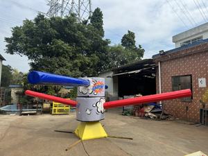 EASYFUN - Nuevo Diseño de Fábrica, Pista Inflable Wipeout, Juego Mecánico Interactivo con Obstáculos Dobles Giratorios, Meltdown - Product Image 6