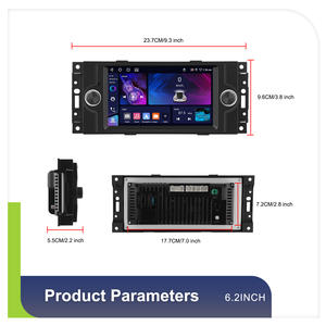 Autoradio Android Hikity 4+64G 6,2 pouces pour <span class=keywords><strong>Chrysler</strong></span> Dodge Jeep avec CarPlay/Android Auto sans fil, WiFi/GPS, vente en gros OEM - Product Image 4