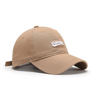 Verano nueva letra 3D bordado suave superior lavado Unisex al aire libre montar viaje europeo-americano gorra de béisbol hebilla de Metal común
