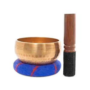 Tibetisches Gesangs-Schale-Set Meditations-Schall schale handgefertigt in Nepal für Yoga einzigartige spirituelle Geschenke für Frauen und Männer