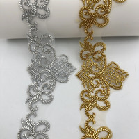 En stock, dentelle perlée brodée de haute qualité pour vêtements, robes de mariée, voiles, accessoires de coiffure et fournitures de bricolage