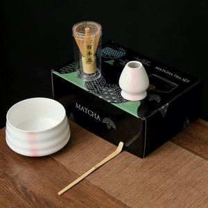 Juego de Tazas de Cerámica Tradicionales Chinas para Té Matcha, con Soporte para Batidor, Cuchara y Cesta, Regalo para Bodas y Cumpleaños - Product Image 4