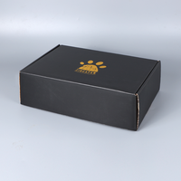 Fabricant de cartons personnalisés avec logo, boîte d'expédition en carton ondulé pour l'emballage et la livraison, emballage en carton noir