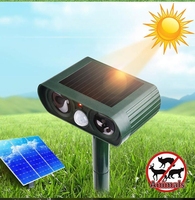 Ultraschall-Hundeabwehrgerät aus Kunststoff, wiederaufladbar, mit Bewegungssensor und Blinklichtern