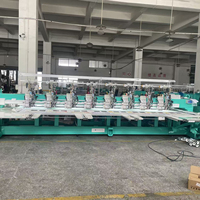 Machine à broder plate informatisée Dahao Yonthin dernière génération, 1500 tr/min, 9 aiguilles, 8 têtes, avec 5 dispositifs pour perles et 2 pour paillettes