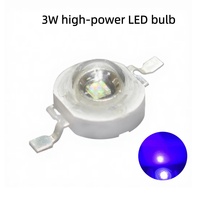 Lampu LED UV Biru Berkualitas Tinggi Daya Tinggi Hpl Epileds Smd 392nm 395nm 1W 3W Czinelight 50000 Jam CRI80 Garansi 1 Tahun