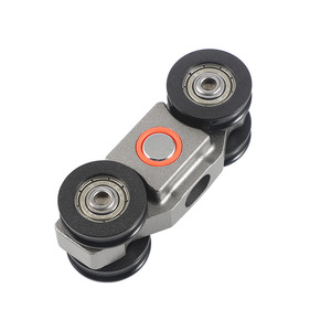Aluminum Alloy Sliding Door Track With Screw Fixed Lever 25.1mm Indoor Use Durable Minimalist Design - Product Image 2