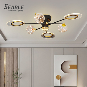Lampada da soffitto a sospensione antiriflesso decorativa contratta di alta qualità negozio di cucine 48W illuminazione a sospensione a Led - Product Image 4