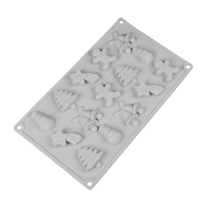 <span class=keywords><strong>Navidad</strong></span> vacaciones chocolate panqueque pastelería 3D molde <span class=keywords><strong>de</strong></span> silicona para dulces molde <span class=keywords><strong>de</strong></span> dulces herramientas para hornear - Product Image 1