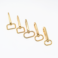 Mousqueton ovale pivotant à gâche de 19 mm et 25 mm pour sangle de sac, connecteur de porte-clés, vente en gros