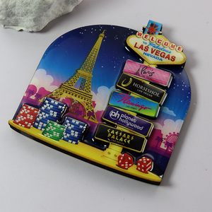 High Quality <strong>Custom</strong> Vintage Architectural Wooden Refrigerator <strong>Magnets</strong> Exquisite Sticker <strong>Fridge</strong> Decorations for Souvenirs Gifts - Product Image 5