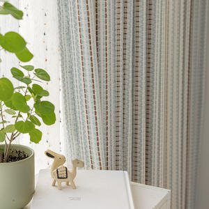 Romantico stile retrò francese ragazze camera da letto mantovane nuova luce di lusso Jacquard Fel isola in filo tinto tende per la camera dei bambini - Product Image 5