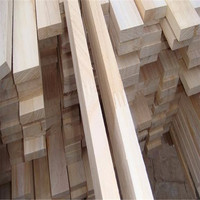 Tablero de madera para muebles de álamo/pawlonia, tiras de chaflán, madera triangular