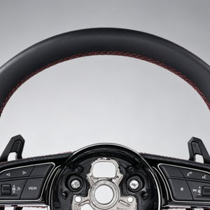 Volant personnalisé disponible pour <span class=keywords><strong>Audi</strong></span> A1 A3 A4 A5 A6 A7 A8 R8 S3 <span class=keywords><strong>S4</strong></span> S5 Q3 Q5 avec poignée sport anti-usure – Pièces de conduite - Product Image 4