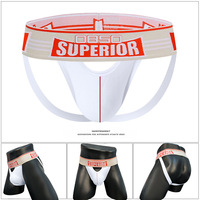 Sous-vêtements pour hommes en gros, string sexy à taille basse en coton respirant, jockstrap sportif sans dos, caleçon à grande poche tendance pour garçons