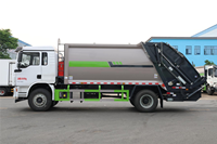 Camion à ordures compacteur Shacman 16CBM 4X2 Japonais LHD RHD pour la collecte des déchets municipaux