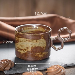 Tasse à café créative de luxe léger, rétro, empilable, pour latte art, couleur unie, cadeau pour le bureau et la maison, vente en gros en <span class=keywords><strong>petite</strong></span> <span class=keywords><strong>quantité</strong></span> - Product Image 5