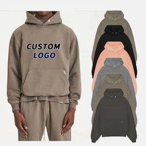 Sweats à capuche personnalisés en coton de haute qualité polaire sweat-shirt lourd surdimensionné sweats à capuche et sweat-shirts pour hommes - Product Image 1