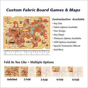 Tapete de Juego Personalizado con Impresión de Tela, Patrón de Ajedrez, <span class=keywords><strong>Ludo</strong></span> y Mahjong, Antideslizante con Reverso de Silicona, Fabricante OEM - Product Image 2