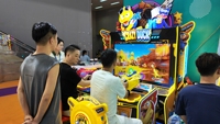 Simulateur de tir interactif Meng Duck Battle pour 3 joueurs avec structure métallique pour salles d'arcade et lieux de jeux