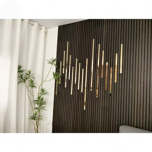 Paneles Acústicos SANYUAN Modernos para Hoteles, de MDF Negro, con Fuerte Absorción de Sonido, Revestimiento de Madera, NRC 1.1, Ecológicos, 22 mm - Product Image 3