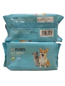 PURRY <span class=keywords><strong>Pet</strong></span> Grooming Wipes para perros y gatos Toallitas sin perfume 80PCs - Product Image 6