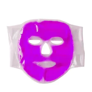 Customized reusable gel beads face mask hot cold compress pack freezer facial eye mask for face SPA skin care