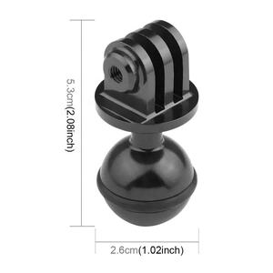Takenoken CNC en alliage d'aluminium rotule adaptateur support pour <span class=keywords><strong>Gopro</strong></span> Hero Mini caméra d'action natation <span class=keywords><strong>plongée</strong></span> trépied <span class=keywords><strong>poignée</strong></span> de montage - Product Image 2