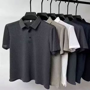 Chemise Formelle d'Été pour Homme, Unie, avec Logo Brodé Personnalisé, en Tissu Mélangé de Coton Respirant et Écologique - Product Image 5