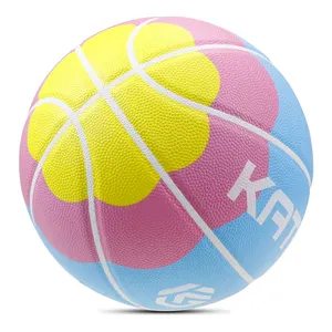Basket-Ball de bonne qualité, nouveau Design, taille 7, PU, Logo personnalisé, ballon de basket-Ball molletonné pour l'entraînement