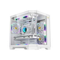 KINPOWER OEM ODM boîtier de PC d'usine boîtier d'armoire de processeur LCD châssis d'affichage de bureau mallettes d'ordinateur MATX mallette de jeu